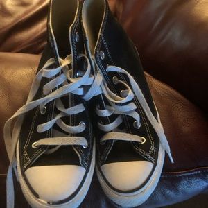 Black high top converse 2.5